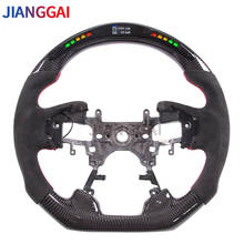 Fit For Honda Steering Wheel Accord 9th 2013-2017 Carbon Fiber LED Itlay Alcantara Racing Steering Wheel 2024 - buy cheap