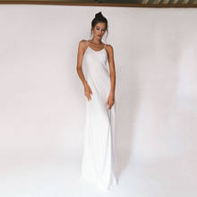 UZN Simple Satin Wedding Dress Scoop Neckline Spagetti Straps Bridal Gowns Cheap Sleeveless Brides Dress Custom Made 2024 - buy cheap