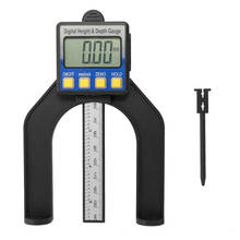 Medidor digital de profundidade do piso, ferramentas de medição, testador de altura do pinça, brocas magnéticas lcd com abertura automática de 80mm 2024 - compre barato