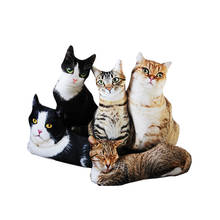 50cm realista 3D gato juguetes de peluche muñeco de Animal suave simulación almohada cojín del sofá muñeca de dibujos animados casa decoración regalo 2024 - compra barato