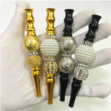 Boquilla DE Shisha con diamantes de imitación hecha a mano, punta de filtro de Chicha, puntas desmontables, accesorios para fumar 2024 - compra barato