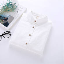 Japanese Long Sleeve White Blouses 2021 Summer Sweet Shirt Elegant Ruffle Blusas Long Sleeve Blouse School Girls Tops New Basic 2024 - buy cheap
