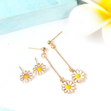 Daisy Ear Stud Summer Simple Exquisite Earrings For Girl Ear Accessories Cute Individuality Temperament Drop Pendientes Eardrop 2024 - buy cheap