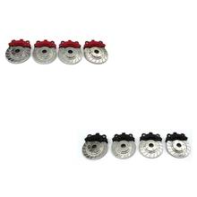 4Pcs Metal Brake Disc Caliper Tire Modification Accessories for WPL D12 1/10 RC Car Upgrade Parts 2024 - buy cheap