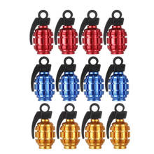 4 pcs car wheel valve caps color tire caps grenade design Tire decoration caps Motocycle MTB Bicycle valve covers 2024 - buy cheap