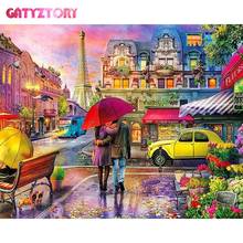 Gatyztory pintura diamante quadrado completo paisagem de rua ponto cruz mosaico 5d pintura diamante bordado pintura decoração da sua casa 2024 - compre barato