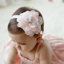 Baby Headband Flower Girls Pink Ribbon Hair Bands for Baby Girls Kids Headbands Turban Newborn Haarband Baby Hair Accessories 2024 - buy cheap