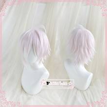 IDOLiSH7 Kujo Tenn Light Pink Short Game Role Play Heat Resistant Synthetic Hair Carnival Halloween Party Cosplay + Free Wig Cap 2024 - buy cheap