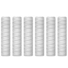 10 Micrometre String Wound Sediment Water Filter Cartridge,6 Pack,Whole House Sediment Filtration,Universal 2024 - buy cheap