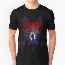 Camiseta masculina em algodão estampada, t-shirt legal madeira lobo natureza animais astronauta espaço nicesangramento floresta raposa arco-íris 2024 - compre barato