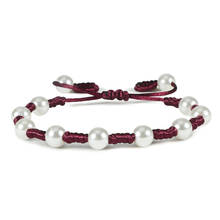 PULSERAS CON ABALORIOS de perlas para hombre y mujer, brazaletes de 9 colores, cuerda de nudos hechos a mano, pulsera budista tibetana, joyería de hilo de la suerte 2024 - compra barato