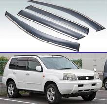 Para Nissan x-trail T30 2000-2002 2003 2004 2005 2006 2007 Visor Exterior de plástico persianas ventana sol lluvia Deflector 2024 - compra barato