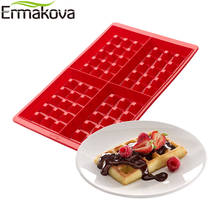 ERMAKOVA Food Grade Silicone Waffle Mold Maker Baking Tray Mold Non-stick  Bakeware Cake Chocolate Mould Baking Pastry Tool 2024 - buy cheap