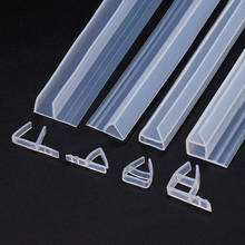 Vedação de silicone para tela de chuveiro, tira deslizante em formato de f u h, para vidro de 6/8/10/12mm 2024 - compre barato