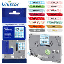 Unistar TZe-231 31 Colors tze-231 TZe231 Tz-231 tze231 Compatible for Brother P-touch Printer tze tape 12mm P touch Label Maker 2024 - buy cheap