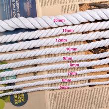 5 Meters/Lot Beige Cotton Rope 4-20mm Thick Cotton Cords for Bag Strap Home Decor Accessories DIY Handmade Rope Craft 2024 - buy cheap