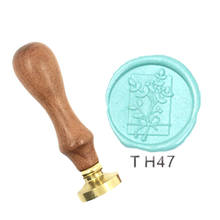 Natural Plant Leaf Floral Wax Stamp Exquisite Paint wood handle,DIY Ancient Seal Retro Stamp,Personalized Wax Seal High Quality 2024 - buy cheap