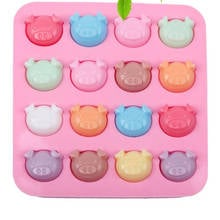 Pig Shape Embellishment Silicone Cake Candy Jelly Chocolate Mold High Quality DIY Nonstick Easy Clean Decorating Chocolate Mold 2024 - buy cheap