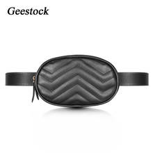 Geestock Women Waist Pack Designer Round Belt Bag Fashion Fanny Pack Chest Bags PU Leather Ladies Girls Easy Phone Pocket 2024 - buy cheap