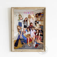 Twice k-pop-Póster de Arte de grupo femenino con música, colección de Fans del Club, retrato de estrella de belleza, regalo, imagen de decoración del hogar de chica dulce 2024 - compra barato