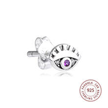 Pendientes de plata esterlina 925 para mujer, joyería de moda con un solo ojo, de cristal 2024 - compra barato