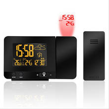 Best Selling led Digital Alarm Clock Projector Bedroom Table Clock Electronic Weather Station Desktop Digital Desk Clock 2024 - buy cheap