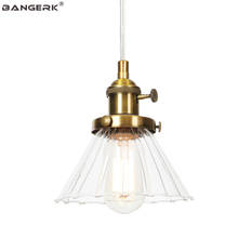 Lâmpada pingente industrial, interruptor de ferro vidro, luz antiga led, e27, edison, retrô, decoração de loft, sala de jantar, iluminação para casa