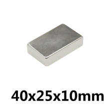 2~50PCS 40x25x10 mm N35 NdFeB Super Cuboid Block Magnets 40x25x10mm Neodymium Magnet  Permanent NdFeB Strong Magnetic 40*25*10mm 2022 - buy cheap