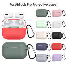 Fone de ouvido para apple airpods pro, caixa de silicone para fones intraoculares apple air pods pro 3, caixa de carregamento de gancho 2024 - compre barato