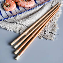 10 пар KINGLANG японский красивый дизайн бамбуковые и деревянные палочки для еды 24 см длинные опт палочки для еды 2024 - купить недорого