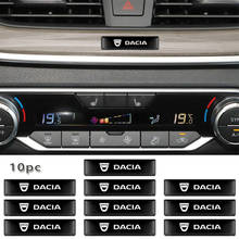 10PCS Car Epoxy Resin Stickers Car Styling Emblem Badge Decals For Dacia Lodgy 2 Mcv Sandero Duster Logan Sandero Car Accessorie 2024 - buy cheap