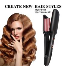 NEW Wavy curly hair iron ceramic hair curler LED display PTC heating  hair curler 2024 - buy cheap