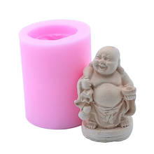 Chinese Buddha Candle Molds Silicone Mold for Soap Candle Making Decorating Gypsum Resin Craft Molds 2024 - buy cheap