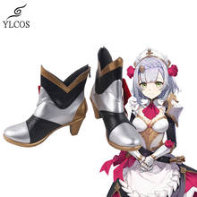 Game Genshin Impact Noelle Cosplay Shoes Halloween Party Fancy Boots Custom Made 2024 - buy cheap