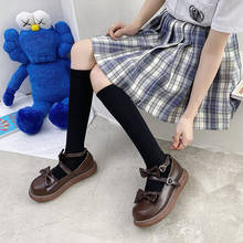 Zapatos de punta redonda para mujer, medias con volantes para fiesta de té, estilo Kawaii japonés, Lolita 2024 - compra barato