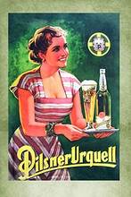 Metal Sign 16 x 12inch - Pilsner urquell Beer Cafe bar Club Metal Sign Wall Art Design 2024 - buy cheap