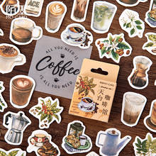 45pcs/pack Vintage Rooftop Coffee Shop Stickers Set Scrapbooking Stickers For Journal Planner Diy Crafts Scrapbooking Diary 2024 - buy cheap
