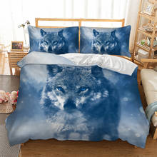 Wolf Bedding Set 3D Duvet Cover Twin Full Queen King Size Home Textiles Animal Bedclothes 3PCS Dropshipping 2024 - buy cheap