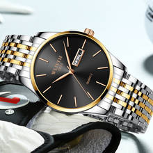 Fashion Men Watchluxury Wlisth Brand Stainless Steel Slim Waterproof Clock Analog Week Calendar Quartz Business Male Wristwatch 2024 - buy cheap