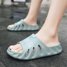 Chanclas de verano transpirables para hombre, pantuflas para jardín, Chanclas de Boca de pescado, sandalias ligeras con plataforma alta de hueso, 2021 2024 - compra barato