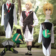 Cosplay do anime meliodas the sete pecados capitais, conjunto completo de roupas infantis, perucas e perucas 2024 - compre barato