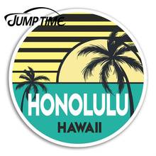 Jump Time   Honolulu Vinyl Stickers Hawaii Travel Sticker Laptop Luggage Waterproof Car Decal Window Bumper Auto Accessories 2024 - buy cheap