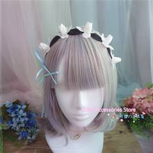 Diadema japonesa de Lolita Rem Ram, horquilla KC de Anime, bonita cinta de flores para el pelo de lazo para el pelo de uso diario 2024 - compra barato