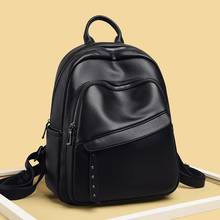 2021 Large Backpack Multifunction Women Backpacks Leather School Bags For Teemage Girls Shoulder Bag Ladies Travel Backpack 2024 - buy cheap