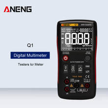 Aneng q1-multímetro digital, 9999, testador analógico, true rms, profissional, multi-função, transistor/capacitor, ncv, temperatura 2024 - compre barato