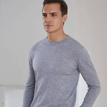 Winter Autumn New Men O Neck Wool Cashmere Worsted Thin Sweater Basic Roundneck Cashmere Pullover Long Sleeve Christmas Jumper 2024 - buy cheap
