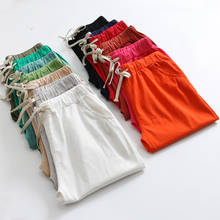 4XL Plus size Cotton Linen Pants For Women Trousers Loose Casual Candy Colors Women Harem Pants Capri Women's Summer Pants C6049 2024 - buy cheap