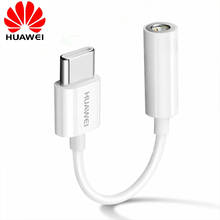 Cabo de áudio original huawei tipo c usb c para entrada de 3.5mm, adaptador de fone de ouvido para huawei, para xiaomi, lg, celulares samsung 2024 - compre barato