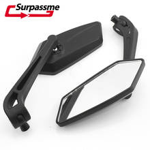 Universial 8mm 10mm Rearview Mirrors Motorcycle Black ABS Plastic Rotatable Side Mirrors Rear View Mirrors Accessories 2024 - buy cheap