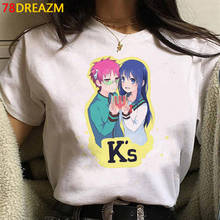 Saiki k tshirt summer top women casual grunge couple clothes kawaii harajuku summer top harajuku kawaii 2024 - buy cheap